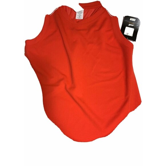 T-Shirt Avia Women’s Size S Tank Athletic Fitness Color Orange Striped - Picture 2 of 5